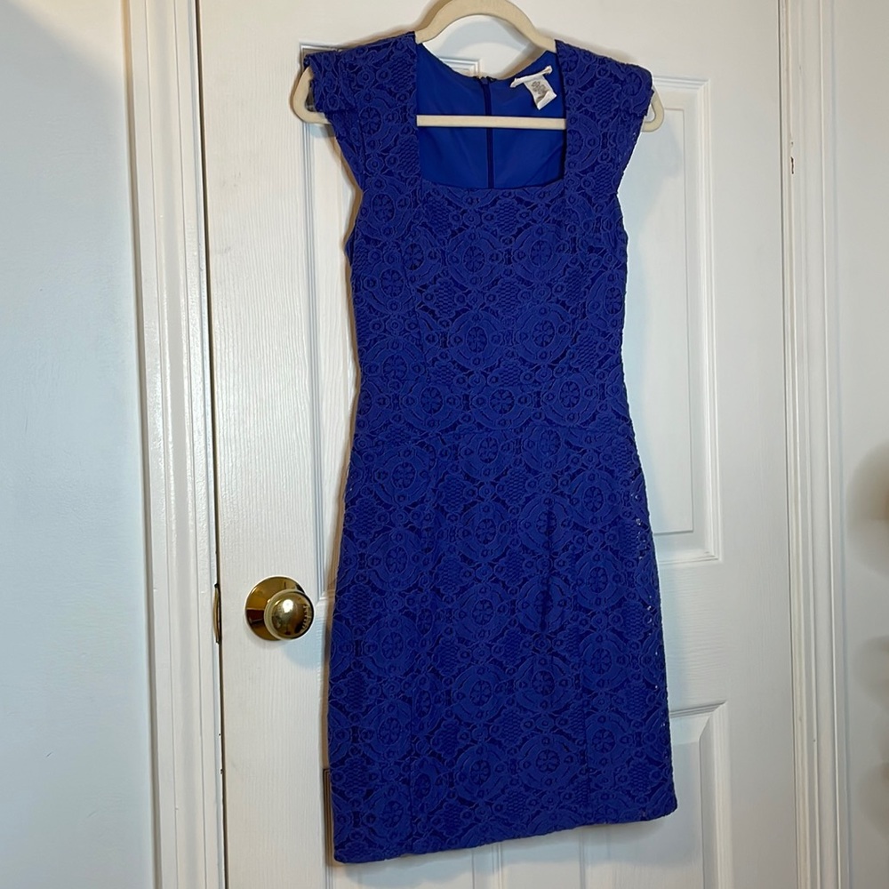 Nordstrom a-line lace detailed dress size extra small